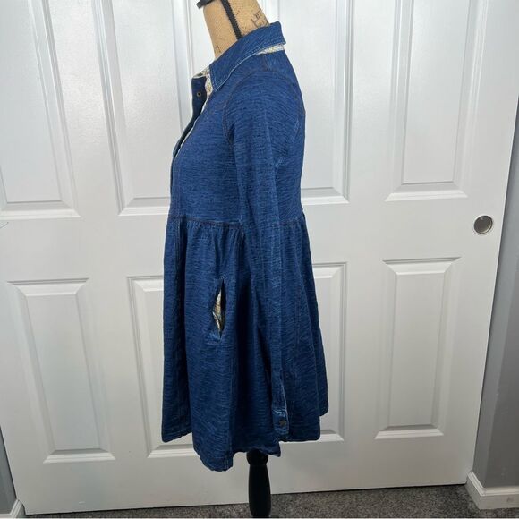 Free People Blue Long Sleeve Dress - Picture 7 of 11